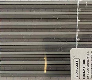 Brandless Fine Line Pens, 8ct, Multi-colored, 0.4mm