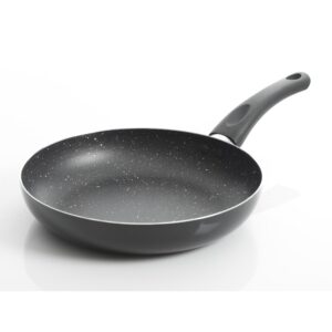 Gibson Home Oster Luneta Non Stick Aluminum Frying Pan with Bakelite Handle, 9.5-inch Length, Black, Kitchen Cooking Accessories